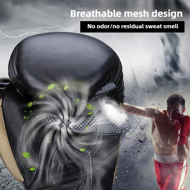 Leather Breathable Boxing Gloves