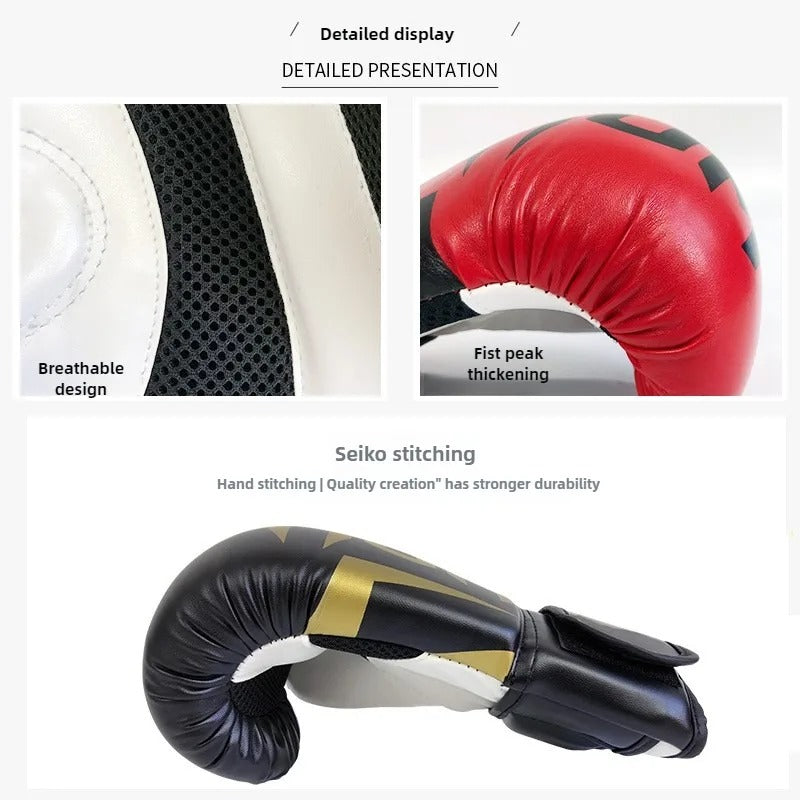 Leather Breathable Boxing Gloves